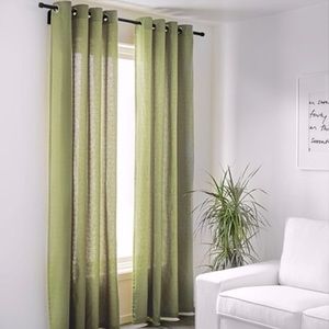 IKEA Green Panel Curtains